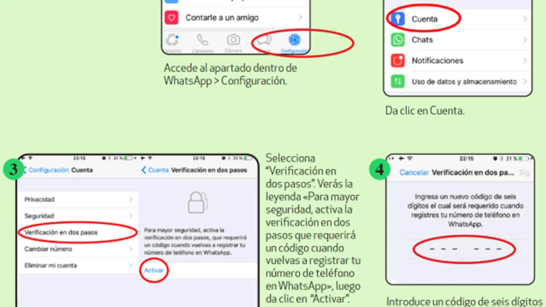 Verificación de dos pasos de Iphone